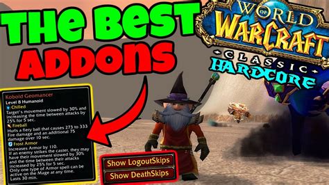 best wow hardcore addons|are there no addons in classic hardcore.